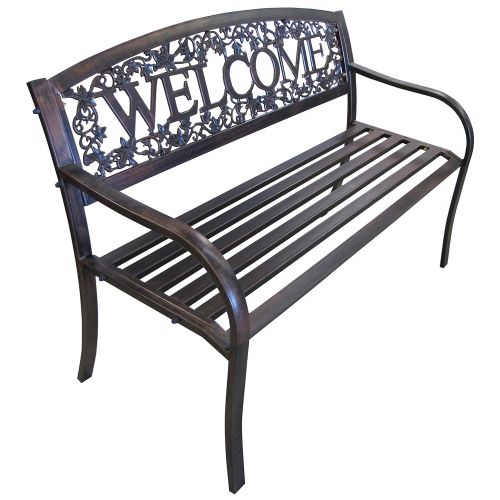  Leigh Country TX94101 TX 94101 Metal Welcome Bench