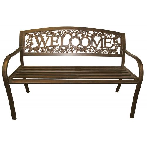  Leigh Country TX94101 TX 94101 Metal Welcome Bench
