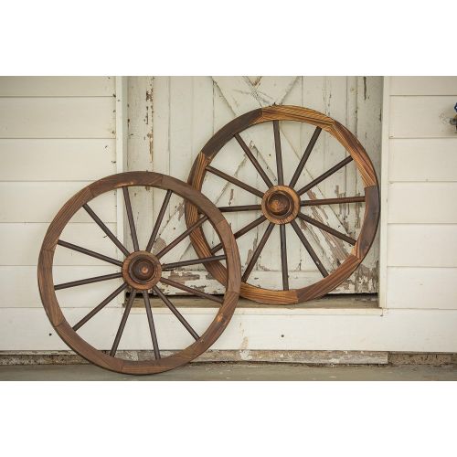  Leigh Country TX 93953 36 Wagon Wheel, 36 Inches, Walnut Finish