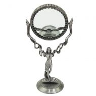 Leiqin leiqin Double-Sided Makeup Mirror Vanity Magnification Ancient Silver Vintage Beauty Goddess Mirror