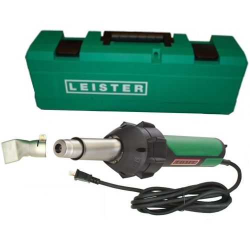  Leister Triac ST 141.228 Plastic Welder With Pencil Tip, 5MM Nozzle, Seam Roller & Carrying Case