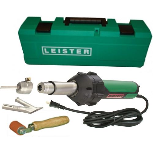  Leister Triac ST 141.228 Plastic Welder With Pencil Tip, 5MM Nozzle, Seam Roller & Carrying Case