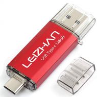 Leizhan leizhan USB C Flash Drive 128GB Type-C Pen Drive for Huawei Type C Device Pendrive USB 3.0 High Speed Computer U Disk Red