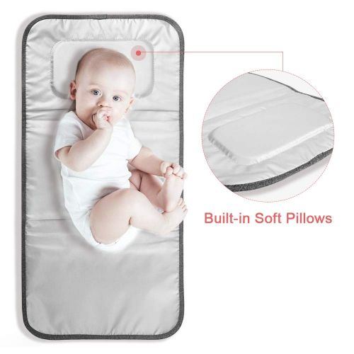  [아마존베스트]Lekebaby Portable Diaper Changing Pad,Waterproof Baby Travel Change Mat Station,Arrow Print