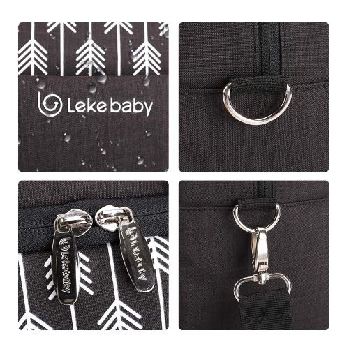  [아마존베스트]Lekebaby Breast Milk Cooler Bag with Contoured Ice Pack Fits 6 Breastmilk Baby Bottles Baby Bottle...