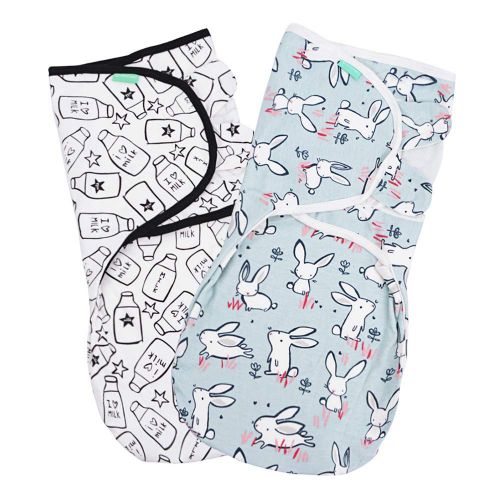  [아마존 핫딜]  [아마존핫딜]Lekebaby Baby Pucksack Neugeboren - 2er Pack Universal Verstellbare Schlafsack Decke fuer Sauglinge Babys Neugeborene 3-6 Monate Unisex