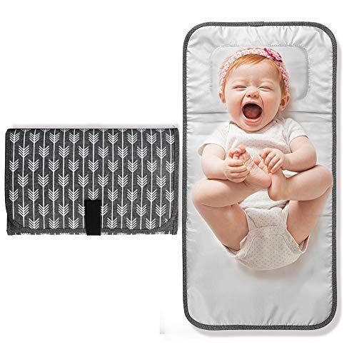  Lekebaby Portable Diaper Changing Pad,Waterproof Baby Travel Change Mat Station,Arrow Print