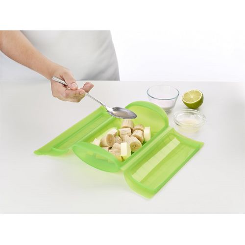  Lekue Lekue Dampfbox, 12,4x 24x 5cm, fuer 12Personen, Gruen, 3400600V09U004