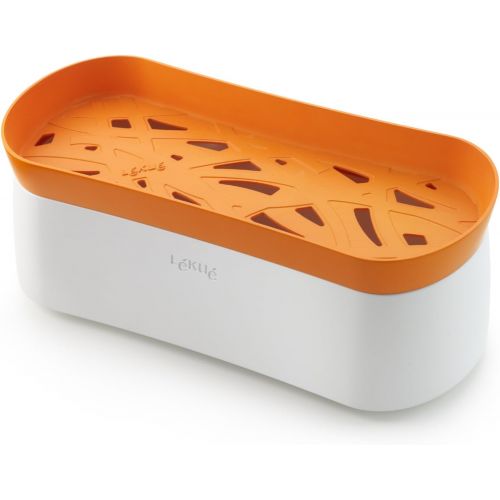  Lekue 0200702N07M017 Pasta Cooker 100 % Platin-Silikon und PBT Kunststoff orange