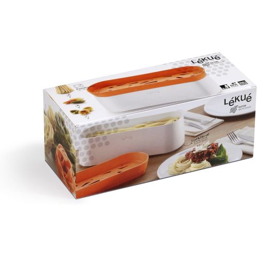  Lekue 0200702N07M017 Pasta Cooker 100 % Platin-Silikon und PBT Kunststoff orange