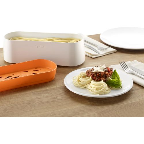  Lekue 0200702N07M017 Pasta Cooker 100 % Platin-Silikon und PBT Kunststoff orange