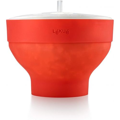  [아마존베스트]Lekue Microwave Popcorn Popper/ Popcorn Maker, Red