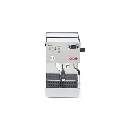  Lelit Glenda PL41PLUST semi-professionelle Kaffeemaschine, ideal fuer Espresso-Bezug und Cappuccino-Edelstahl-Gehaeuse und PID Termperaturregler, Stainless Steel silber metallic