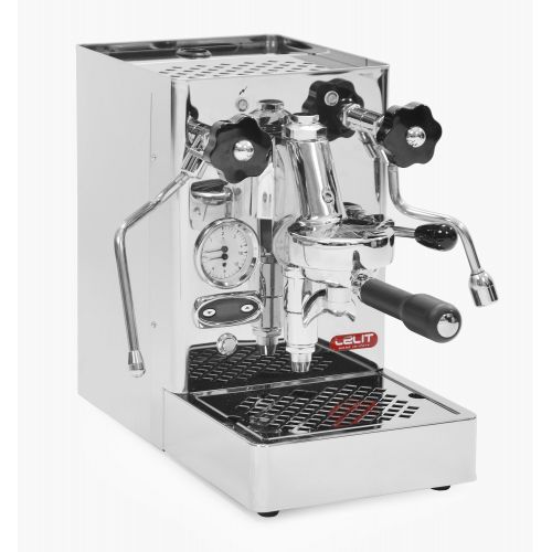  Lelit Mara PL62T Professionelle Kaffeemaschine mit E61-Gruppe fuer Espresso-Bezug, Cappuccino-Edelstahl-Gehause  Temperaturkontrolle fuer Kaffee durch PID, rostfrei, Kupfer, 2.5 lit