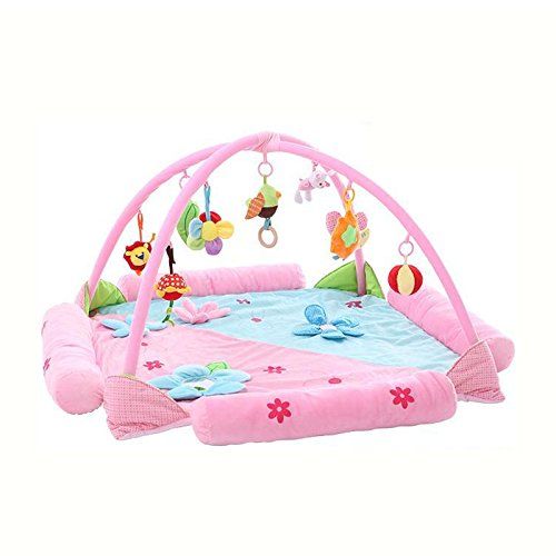  LemonGo Baby Game Cawling Blanket Activity Play Gym Mats Multi-Style (Pink)