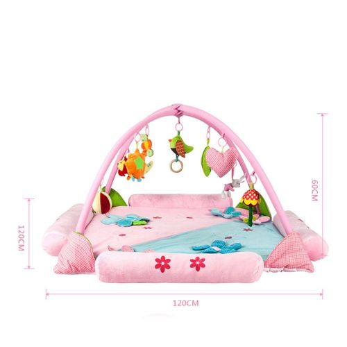  LemonGo Baby Game Cawling Blanket Activity Play Gym Mats Multi-Style (Pink)