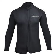 Lemorecn Adult’s 3mm Wetsuits Jacket Long Sleeve Neoprene Wetsuits Top