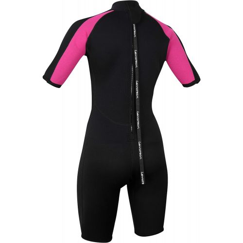  Lemorecn Wetsuits Adults Premium Neoprene Diving Suit 3mm Shorty Jumpsuit