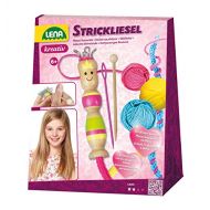 [아마존 핫딜]  [아마존핫딜]Lena 42375 - Bastelset Strickliesel, Komplettset mit Liesel und Strickhaken aus Holz, Stricknadel und 3 farbige Garne je 15 m, Strickset fuer Kinder ab 6 Jahre, Starter Set zum Stri