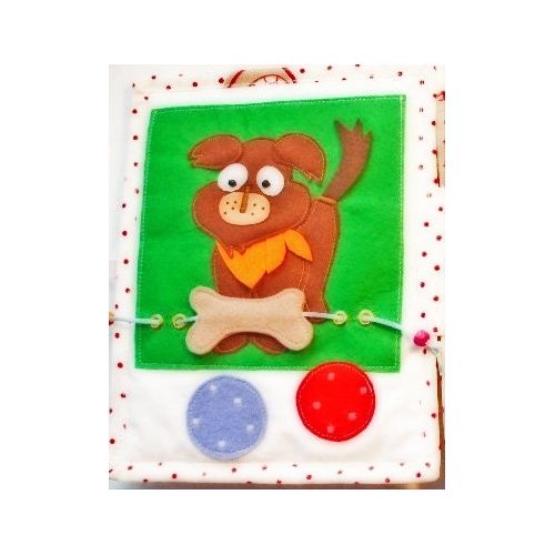  Lenaquilt Quiet book for toddler my first book toy gift for boy or girl for Christmas felt animals at farm keeping busy your child