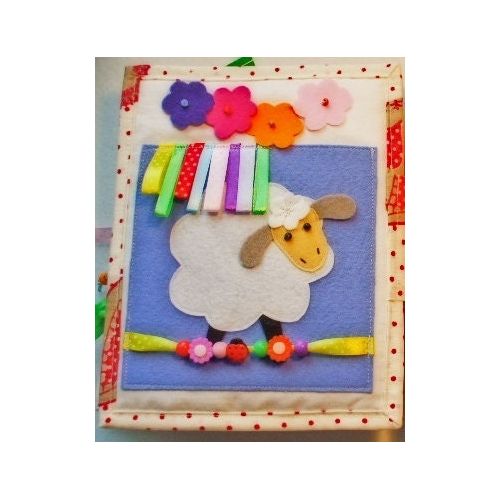  Lenaquilt Quiet book for toddler my first book toy gift for boy or girl for Christmas felt animals at farm keeping busy your child