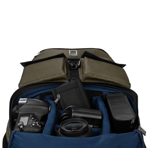  Lencca LENLEA224 Logan Adaptable SLR/DSLR Camera & Accessories Rucksack Backpack Bag (Navy Blue)