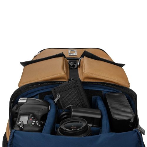  Lencca LENLEA224 Logan Adaptable SLR/DSLR Camera & Accessories Rucksack Backpack Bag (Navy Blue)