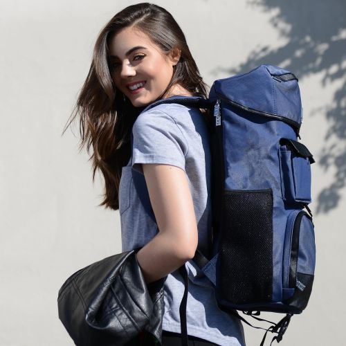  Lencca LENLEA224 Logan Adaptable SLR/DSLR Camera & Accessories Rucksack Backpack Bag (Navy Blue)