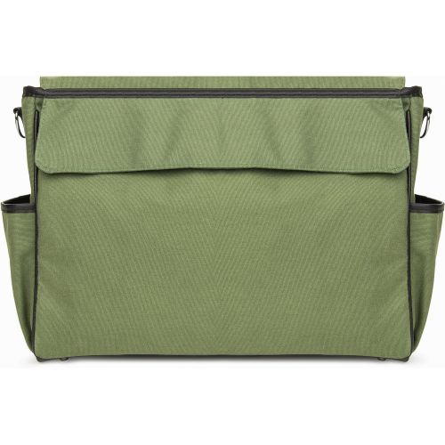  Lencca LENCammaGRN Professional Canvas Camera Messenger Bag with Removable Padded Shoulder Strap (Forest Green)