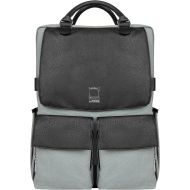 Lencca Novo Canvas and Vegan Leather Backpack Crossover for up to 15.6 Laptops (LenNovoGRY)