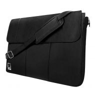 Lencca Axis Vegan Leather Bag for 15.6 Laptops with Removable Shoulder Strap (LenAxis15BLK)