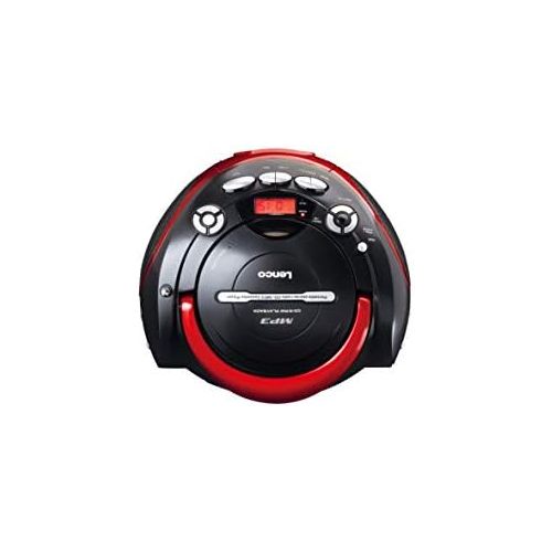  [아마존베스트]Lenco SCD-430 Radio CD Player with Cassette Deck - CD Player with MP3 Function - Auto-Stop - Programmable Track Memory - Repeat Function - Extra Bass - 3.5 mm AUX-In SCD-430RD Red