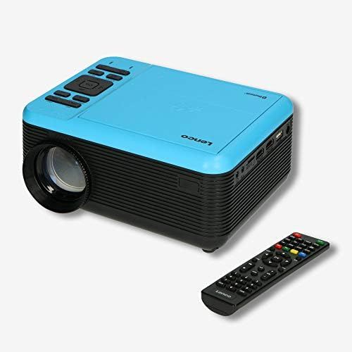  [아마존베스트]-Service-Informationen Lenco LPJ-500 - Bluetooth Projector - Mini Projector - DVD Player - 2800 Lumen - 30,000 Hours Life - Full HD - Bluetooth 5.0 - 2 x HDMI - USB - SD Port - AV in - VGA - Blue