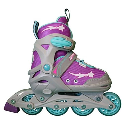  Lenexa Athena Kids Rollerblades - Patines Roller Blades for a Kid (GirlGirls, BoyBoys) - Adjustable Comfortable Inline Skates for Children (PurpleGreyBlue)