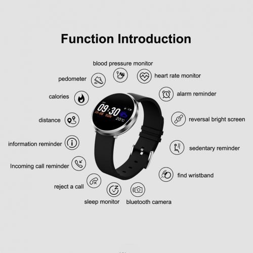  Lennonsi Fitness Smart Watch Handy-uhr Sport Smartwatch Intelligente Smart Uhr Wasserdicht IP68 mit Schrittzhler Schlaftracker Pulsmesser Kalorienzhler Kompatibel mit Android IOS Smartphone