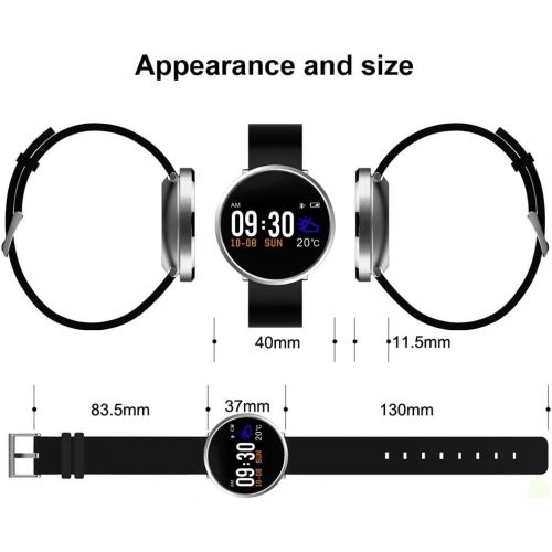  Lennonsi Fitness Smart Watch Handy-uhr Sport Smartwatch Intelligente Smart Uhr Wasserdicht IP68 mit Schrittzhler Schlaftracker Pulsmesser Kalorienzhler Kompatibel mit Android IOS Smartphone