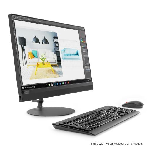 레노버 Lenovo ideacentre AIO 520 22 All in One Desktop, Intel Core i3-8100T Quad-Core Processor, 4GB DDR4 RAM, 16GB Intel Optane Memory, 1TB Hard Drive, Windows 10