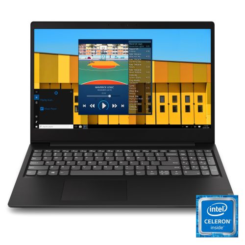 레노버 Lenovo ideapad S145 15.6 Laptop, Intel Celeron 42050U Dual-Core Processor, 4GB Memory, 128GB Solid State Drive, Windows 10 - Dark Orchid - 81MV00MAUS