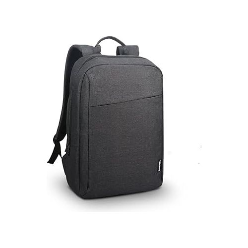 레노버 Lenovo Laptop Backpack B210, 15.6-Inch Laptop/Tablet, Durable, Water-Repellent, Lightweight, Clean Design, Sleek for Travel, Business Casual or College, GX40Q17225, Black