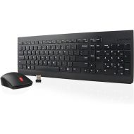 Lenovo 510 Wireless Keyboard & Mouse Combo, 2.4 GHz Nano USB Receiver, Full Size, Island Key Design, Left or Right Hand, 1200 DPI Optical Mouse, GX30N81775, Black