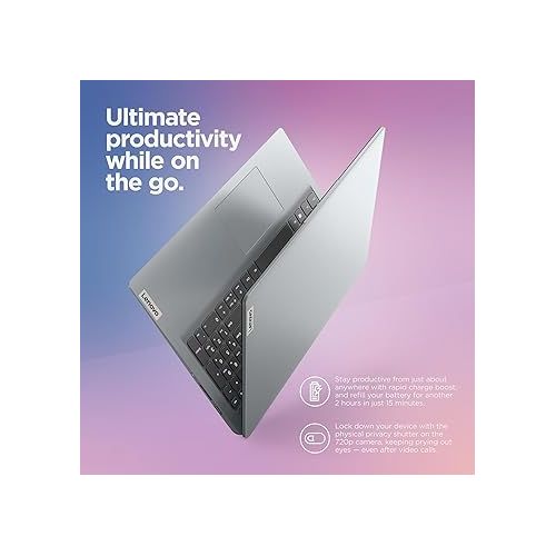 레노버 Lenovo IdeaPad 1 Student Laptop, Intel Dual Core Processor, 20GB RAM, 1TB SSD + 128GB eMMC, 15.6