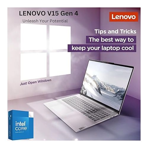 레노버 Lenovo Newest V15 Series Laptop, 24GB RAM, 1TB SSD Storage 15.6″ FHD Display with Low-Blue Light, Intel 4-Cores Upto 3.3Ghz Processor, HDMI, Ethernet Port, WiFi & Bluetooth, Windows 11 Home