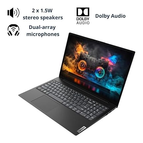 레노버 Lenovo Newest V15 Series Laptop, 24GB RAM, 1TB SSD Storage 15.6″ FHD Display with Low-Blue Light, Intel 4-Cores Upto 3.3Ghz Processor, HDMI, Ethernet Port, WiFi & Bluetooth, Windows 11 Home