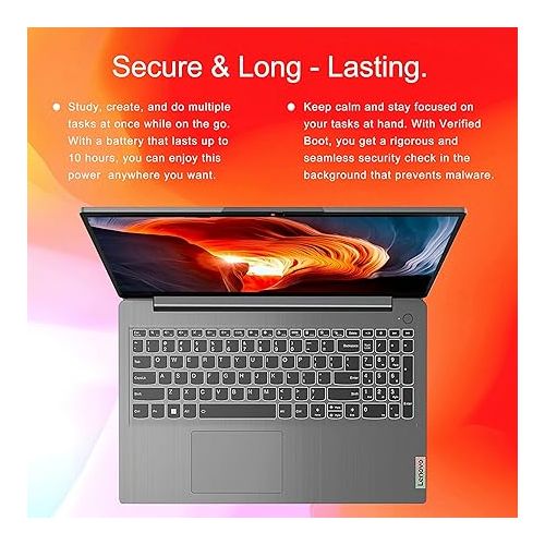 레노버 LENOVO IdeaPad 1 Laptop, 15.6” FHD Display, Intel Celeron N4500 Processor, 12GB RAM, 512GB SSD, SD Card Reader, Numeric Keypad, HDMI, Wi-Fi 6, Windows 11 Home, 1 Year Office 365, Grey