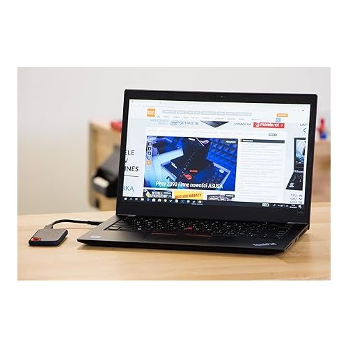 레노버 LENOVO ThinkPad T480s Laptop, 14 IPS FHD (1920x1080) Matte Display, Intel Core i7-8650U 4.20 GHz, 24GB RAM, 512GB SSD, Fingerprint Reader, Supported Windows 10 Pro, Black Color, Renewed