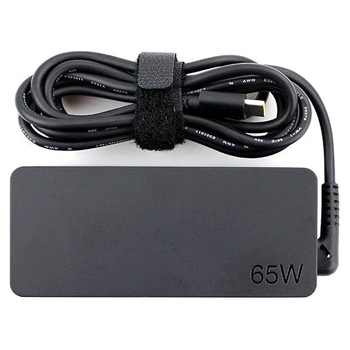 레노버 Lenovo USB-C 65W Standard AC Adapter for Lenovo Yoga C930-13, Yoga S730-13, Yoga 920-13, Yoga 730-13, IdeaPad 730s-13, GX20P92530 Black