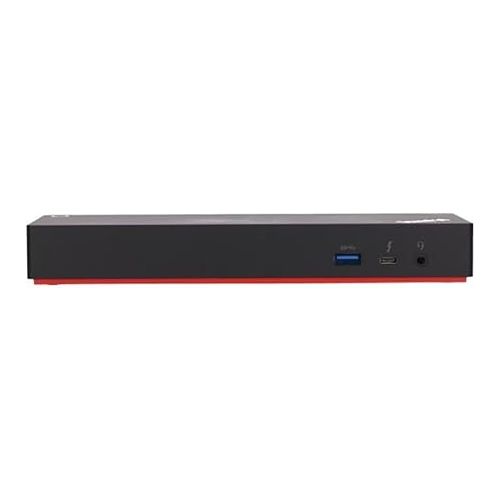 레노버 Lenovo USA ThinkPad Thunderbolt 3 Dock Gen 2 135W (40AN0135US) Dual UHD 4K Display Capability, 2 HDMI, 2 DP, USB-C, USB 3.1, Black