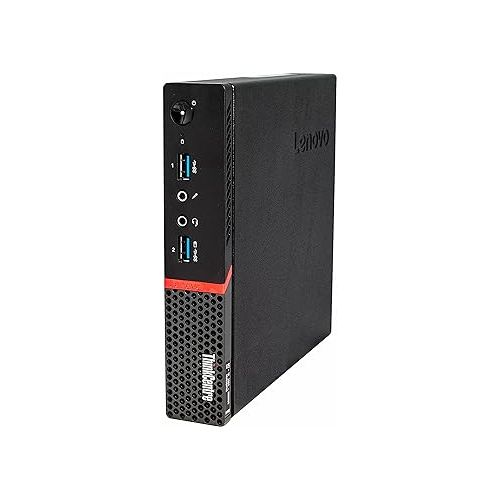 레노버 Lenovo ThinkCentre M700 Tiny Business Desktop PC, Intel Quad Core i5-6500T up to 3.1GHz, 16G DDR4, 512G SSD, WiFi, Bluetooth 4.0, Windows 10 64-Multi-Language Support English/Spanish/French (Renewed)