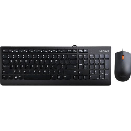 레노버 Lenovo 300 USB Keyboard and Mouse Combo (Black)