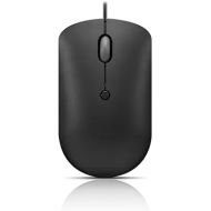 Lenovo 400 USB-C Compact Wired Mouse - Pocket Friendly Portable Mouse for Notebook or Large Computer Monitor, Black